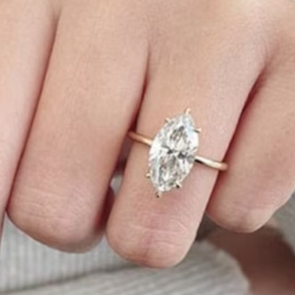 Gold Marquise Ring